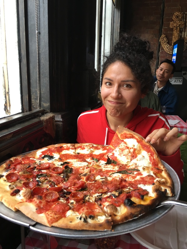 new york pizza - woman traveling alone digital nomad.JPG
